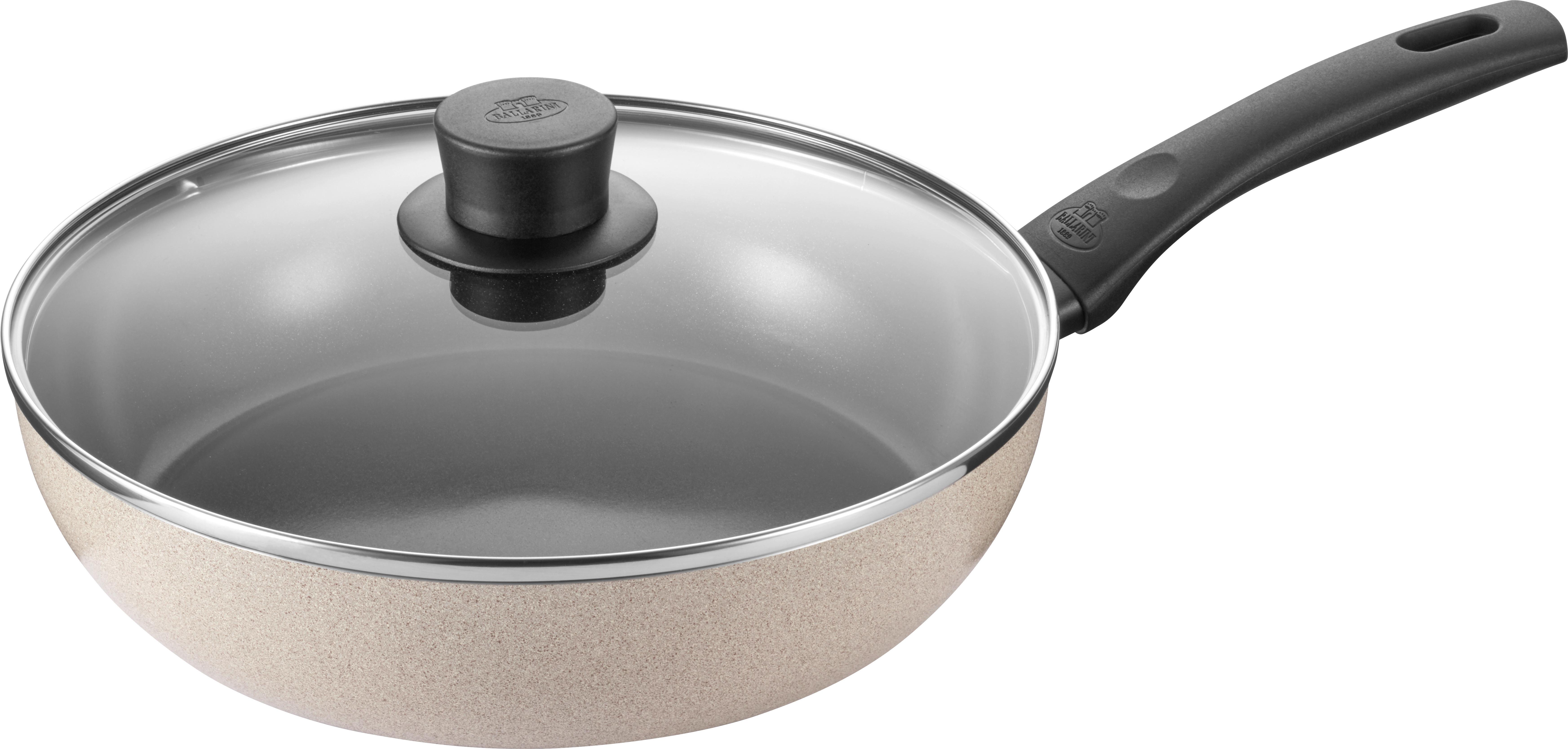 PATELNIA DO DUSZENIA 1027803 ZWILLING - beżowy/czarny, Basics, metal (28cm) - Ballarini