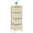 Komoda Nevio - naravna/bela, Moderno, tekstil/les (37/103/30cm) - Mömax modern living Komoda Nevio - naravna/bela, Moderno, tekstil/les (37/103/30cm) - Mömax modern living
