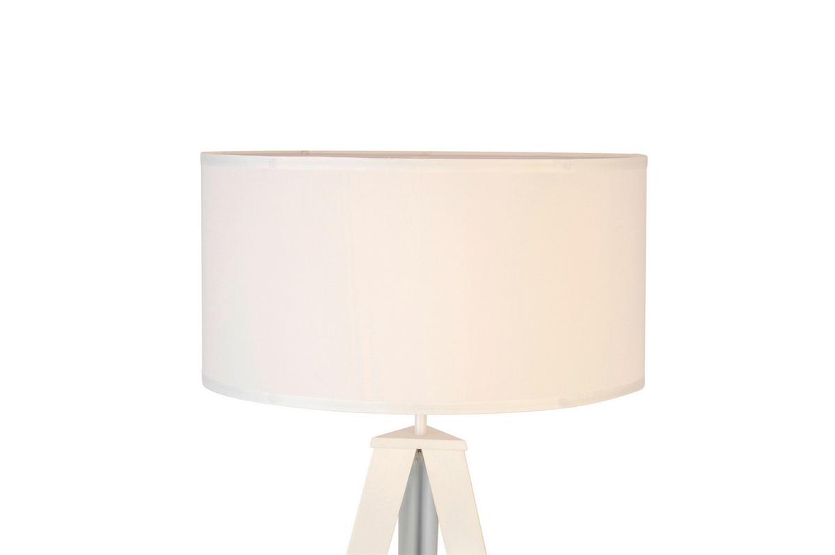 LAMPA STOJĄCA SAPHIRE - biały, Trend, tworzywo sztuczne/metal (45/153cm) - Novel