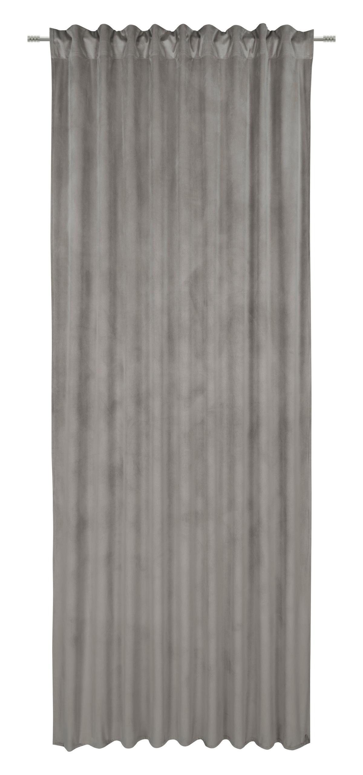 Draperie gata confecționată BIANCA - gri deschis, Konventionell, textil (140/245cm) - Modern Living