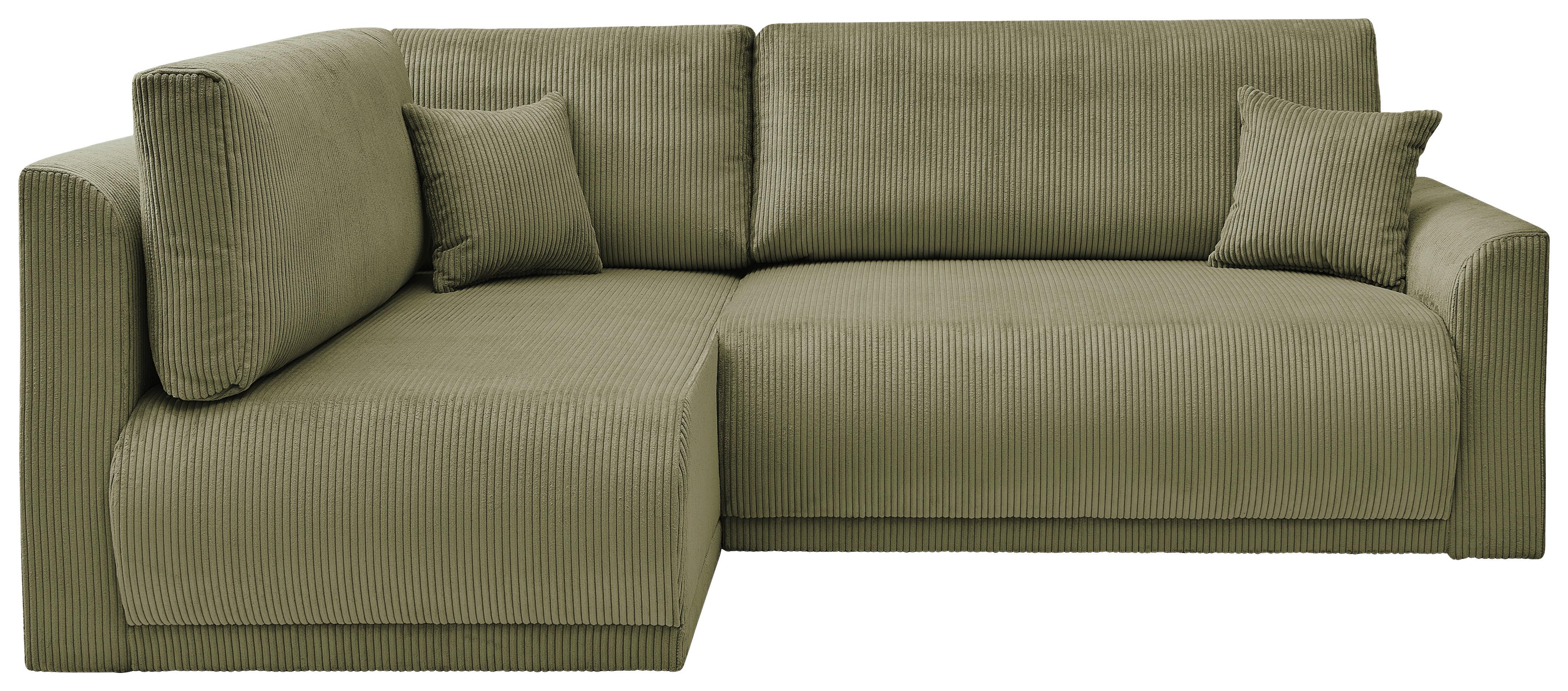 Coltar Kim - măsliniu, Modern, lemn/textil (233/160cm) - Modern Living
