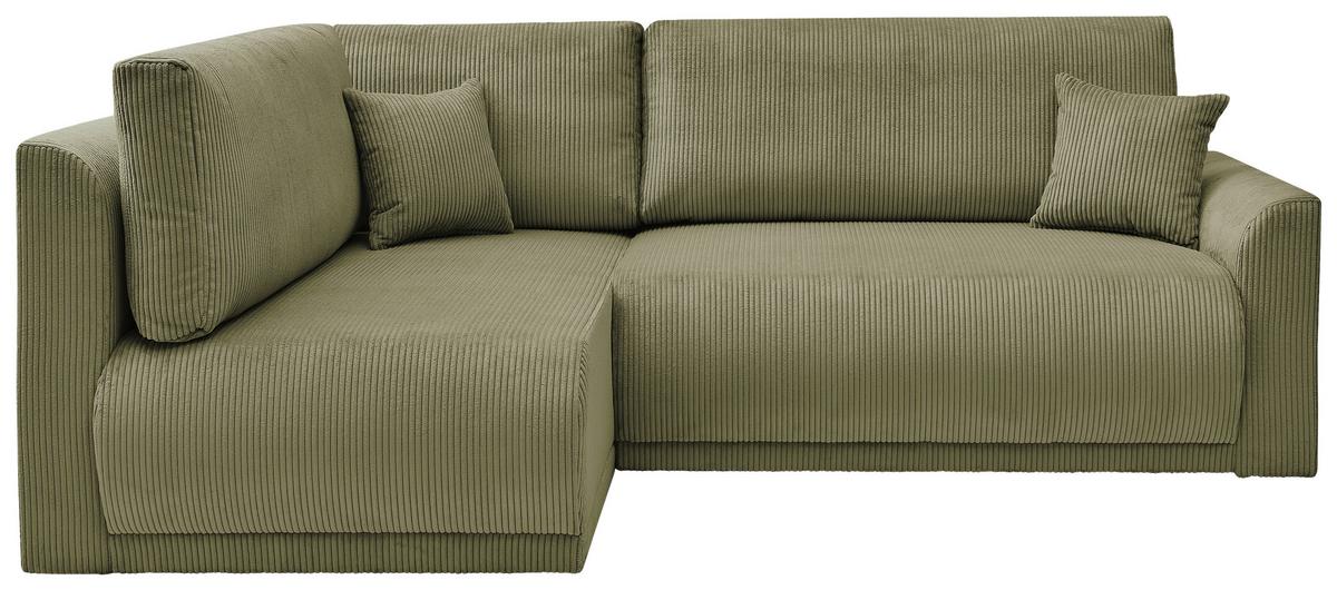 Coltar Kim - măsliniu, Modern, lemn/textil (233/160cm) - Modern Living