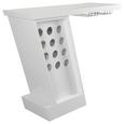 Bar in Weiß/Chromfarben - Chromfarben/Weiß, MODERN, Metall (127/107/45cm) - Modern Living Bar in Weiß/Chromfarben - Chromfarben/Weiß, MODERN, Metall (127/107/45cm) - Modern Living