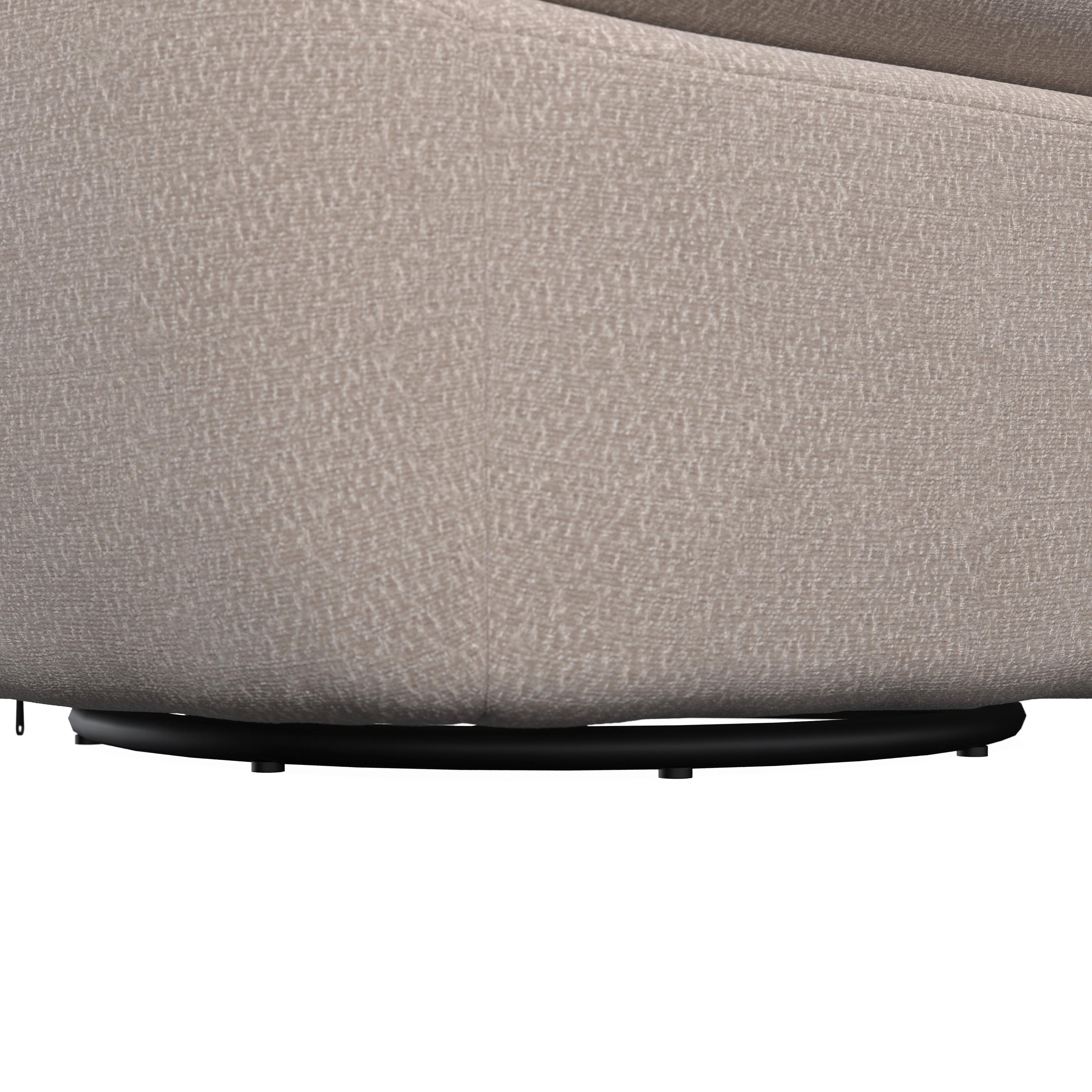 FÅTÖLJ DORA - svart/cremefärgad, Modern, metall/trä (77/74/73cm) - Bessagi Home