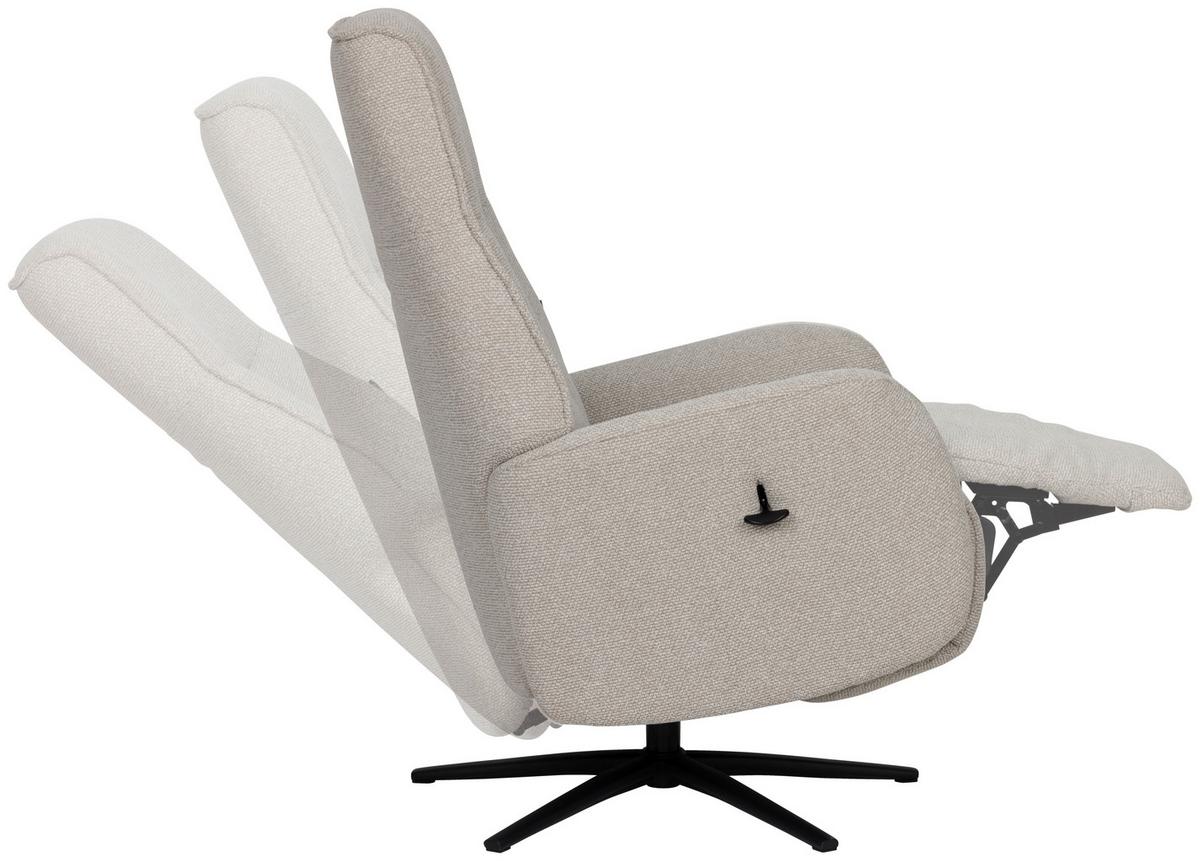 Počivalnik Snooze, Bež - črna/bež, Design, kovina/tekstil (77/112/86cm) - Livetastic