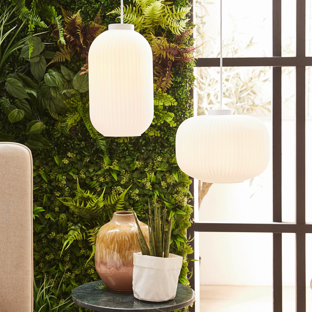 LAMPA WISZĄCA MILFORD PELA 30 / JAPANDI - biały, Design, szkło (30/23,5cm) - Nordlux