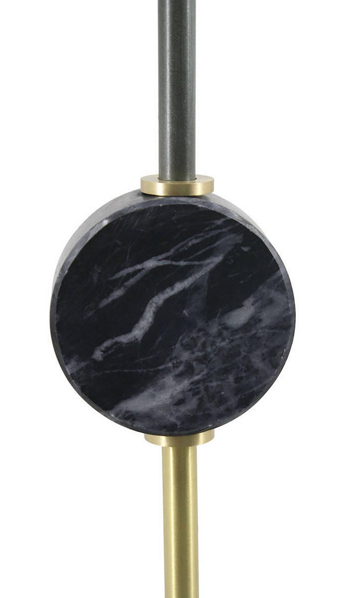 Tischleuchte Tischlampe Carlea 287 - Goldfarben/Schwarz, Trend, Metall (115/15/58cm) - Kayoom
