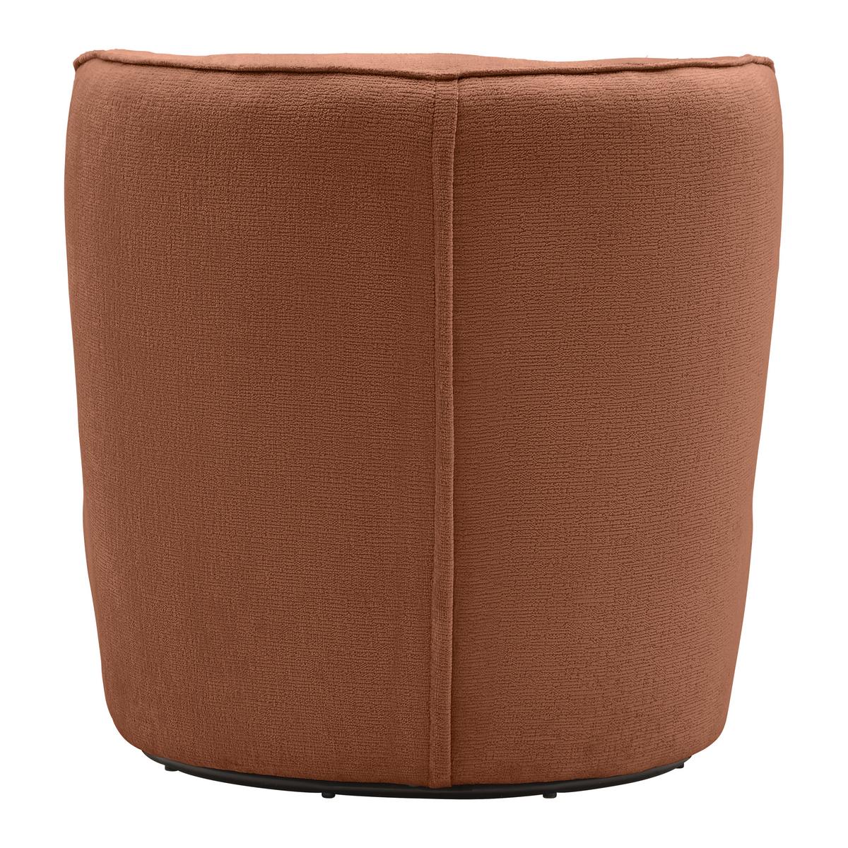 Sessel Jasima Kupfer drehbar - Schwarz/Kupferfarben, MODERN, Textil/Metall (77/81/85cm) - Premium Living