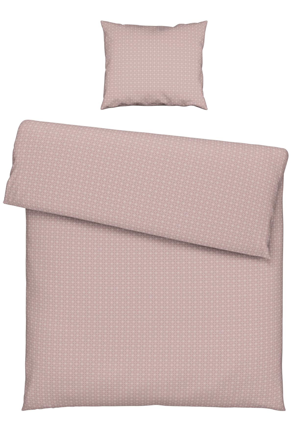 BETTWÄSCHESET LAURA - Mauve, Konventionell, Textil (160/210cm) - Modern Living