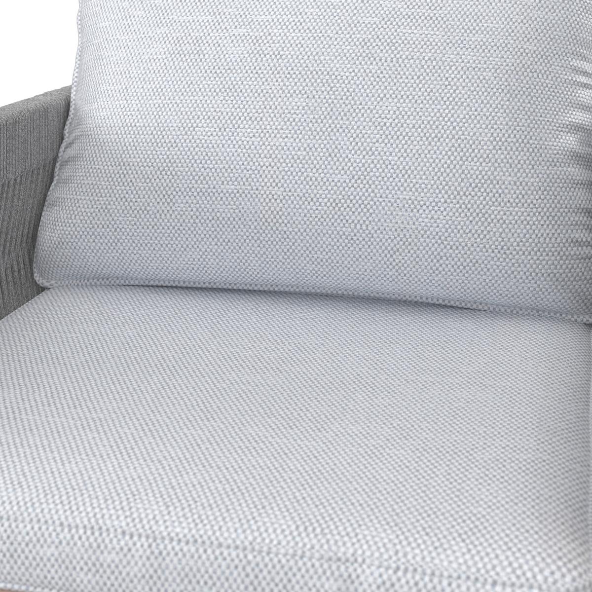 Kerti Bútorszett Aldina - akáciaszínű/szürke, Modern, műanyag/textil - Bessagi Garden