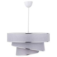 LAMPA WISZĄCA COUPER - kolor srebrny/szary, Konventionell, tworzywo sztuczne/metal (40/72cm)