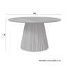 TABLE À MANGER ALLEGRA - couleur naturelle/couleur acacia, MODERN, bois (140/76cm) - Bessagi Home