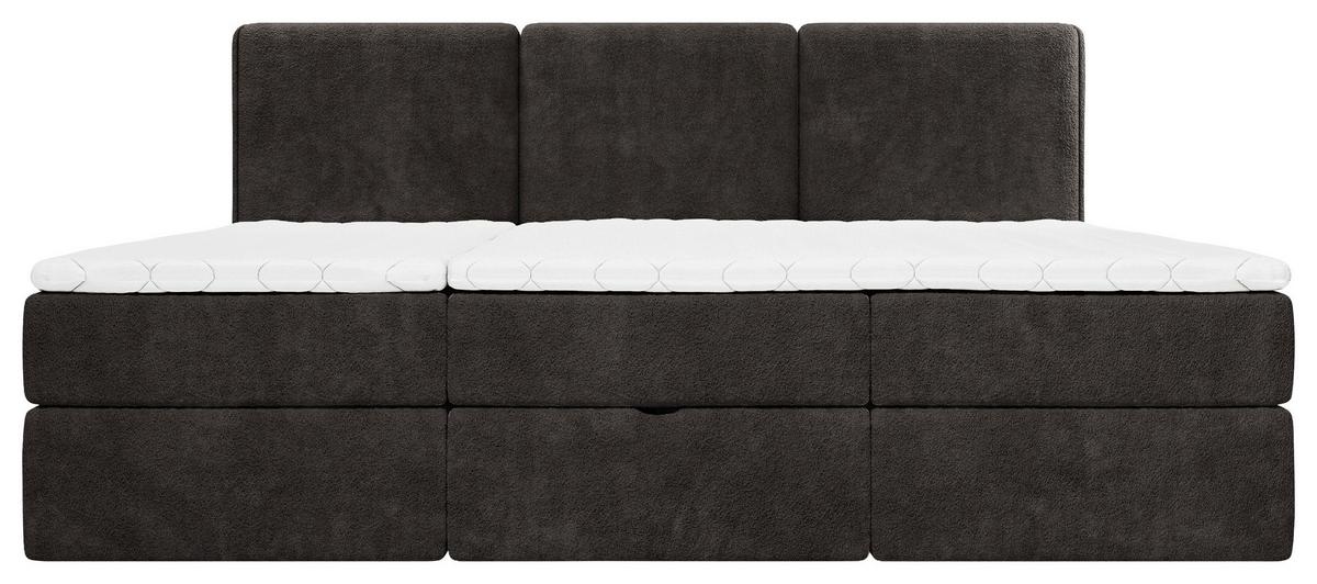 Familienbett Domino Combo II Schwarz ca. 240x200cm - Schwarz, MODERN, Holz/Holzwerkstoff (240/200cm) - MID.YOU