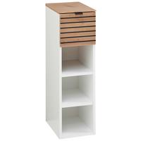 ELEMENT WISZĄCY DIANA - czarny/biały, Modern, materiał drewnopochodny/metal (25/84/37cm) - Voleo