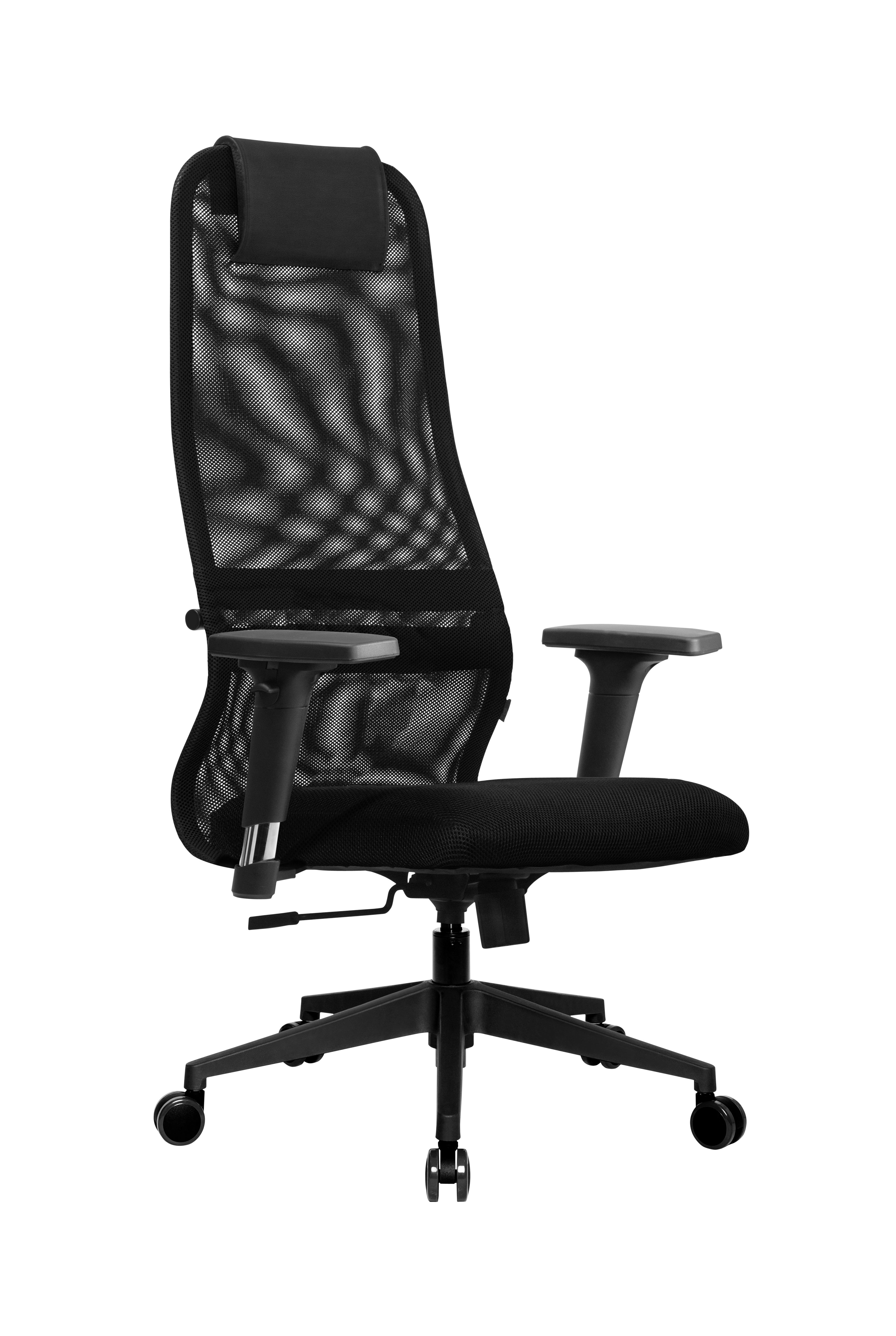 Vrtljiv Stol Aurelia - črna, Moderno, kovina/umetna masa (68/118-130/71cm) - Premium Living