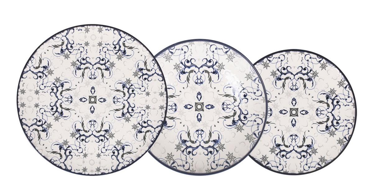Serviciu de masă 12/1 Tesa - multicolor, Basics, ceramică