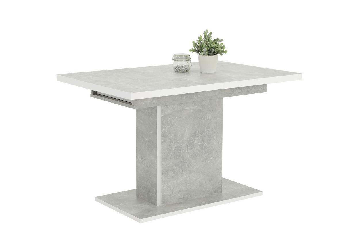 TISCHGRUPPE DONAU I G - Anthrazit/Grau, MODERN, Holzwerkstoff/Textil (120 - 160/76/80cm) - MID.YOU