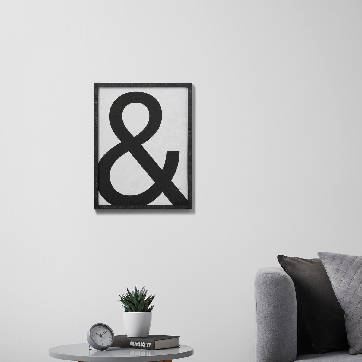 Kép Ila - fekete, Modern, faalapú anyag/fa (35/45/2,5cm) - Bessagi Home