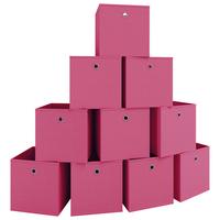 Faltbox Boxas Pink - Pink, MODERN, Textil (27/28/27cm) - MID.YOU