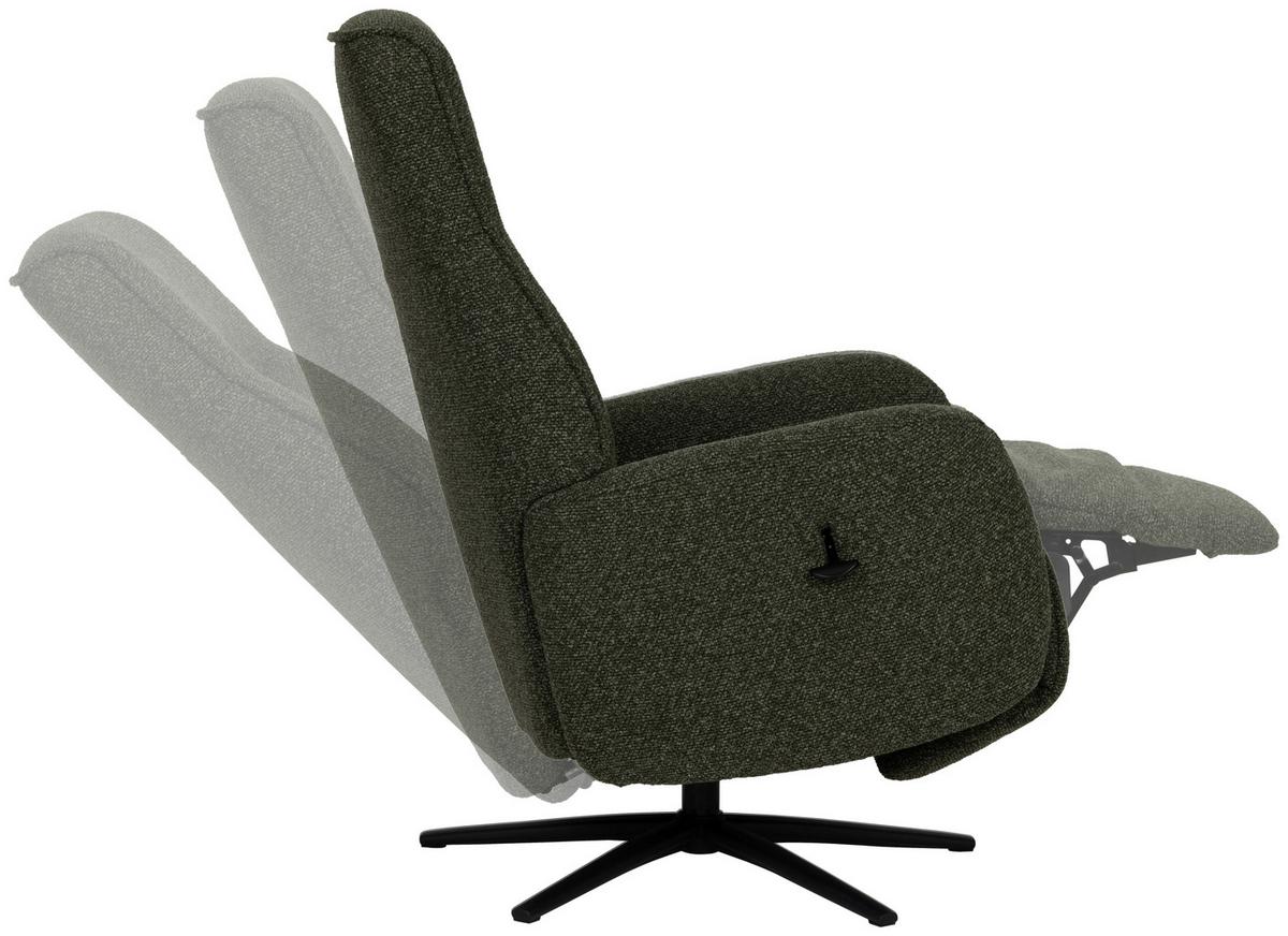 Počivalnik Snooze, Temno Zelena - črna/temno zelena, Design, kovina/tekstil (77/112/86cm) - Livetastic