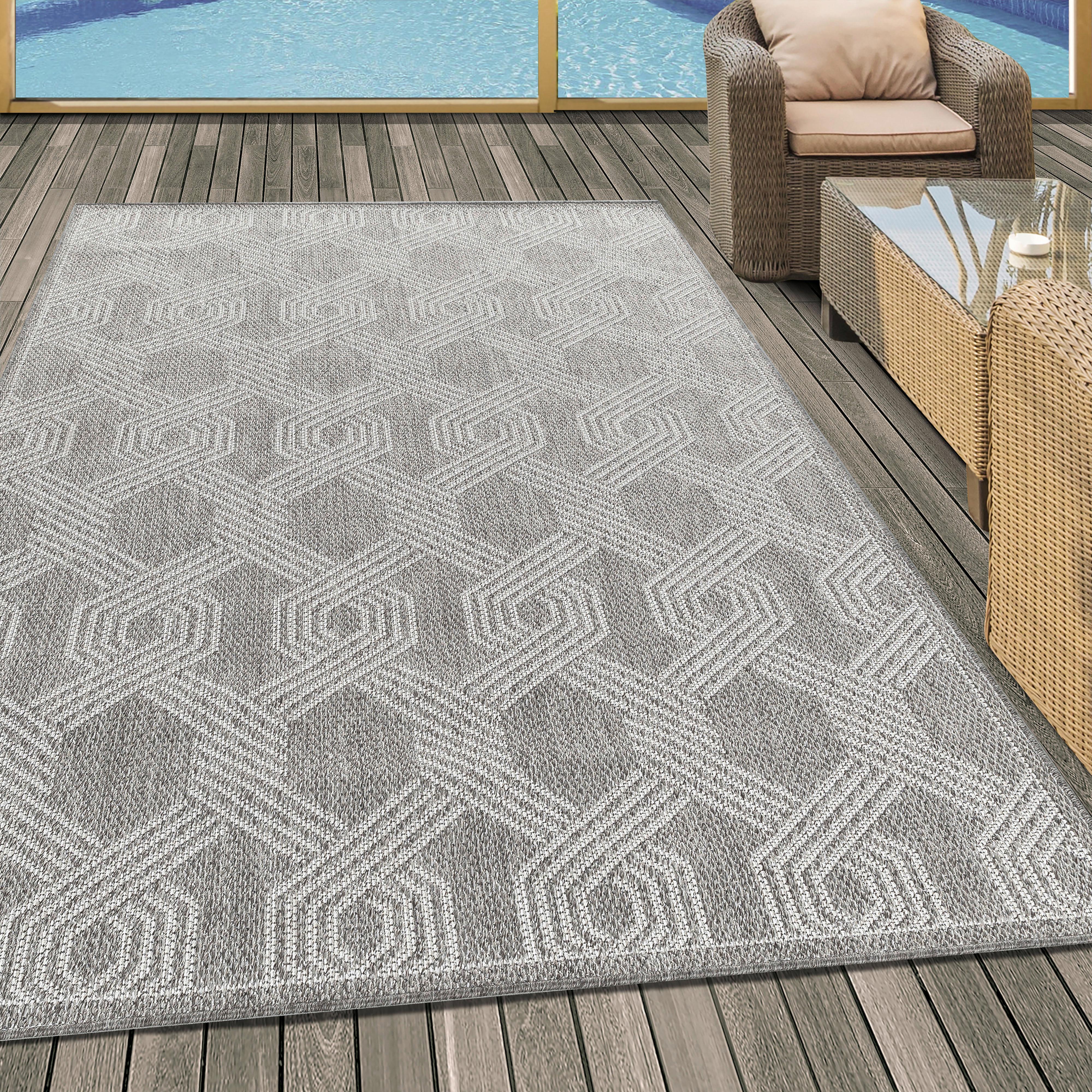 Ravno Tkana Preproga Aruba, Siva, 80x150cm - siva, Design, tekstil (80/150cm)