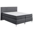Boxspringbett in Anthrazit ca. 180x200 cm 'Victoria 3' - Anthrazit/Silberfarben, Design, Holzwerkstoff/Kunststoff (180/200cm) - Livetastic Boxspringbett in Anthrazit ca. 180x200 cm 'Victoria 3' - Anthrazit/Silberfarben, Design, Holzwerkstoff/Kunststoff (180/200cm) - Livetastic