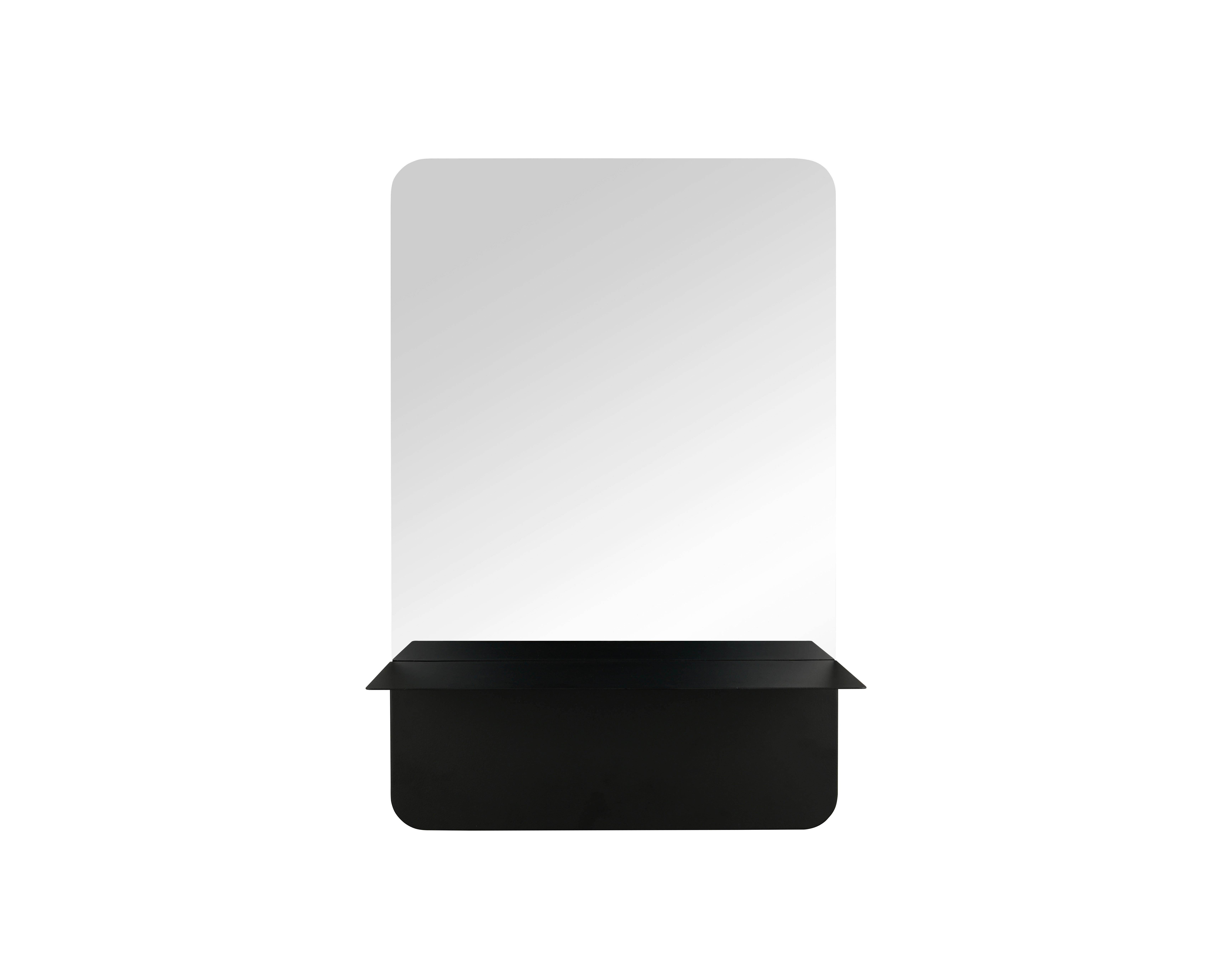 VÄGGSPEGEL MAREN -SB- - svart, Modern, metall/glas (40/60/15,5cm) - Mömax