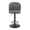 BARPALL ROMY - grå/svart, Modern, metall/textil (53/99-119/48cm) - Mömax