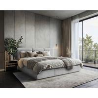 Familienbett Domino Combo II Grau ca. 240x200cm - Schwarz/Grau, MODERN, Holz/Holzwerkstoff (240/200cm) - MID.YOU