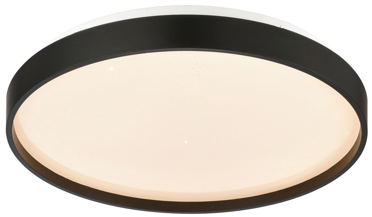 LAMPA SUFITOWA LED LOTUS *SBN* - czarny, Basics, tworzywo sztuczne/metal (39cm) - Novel