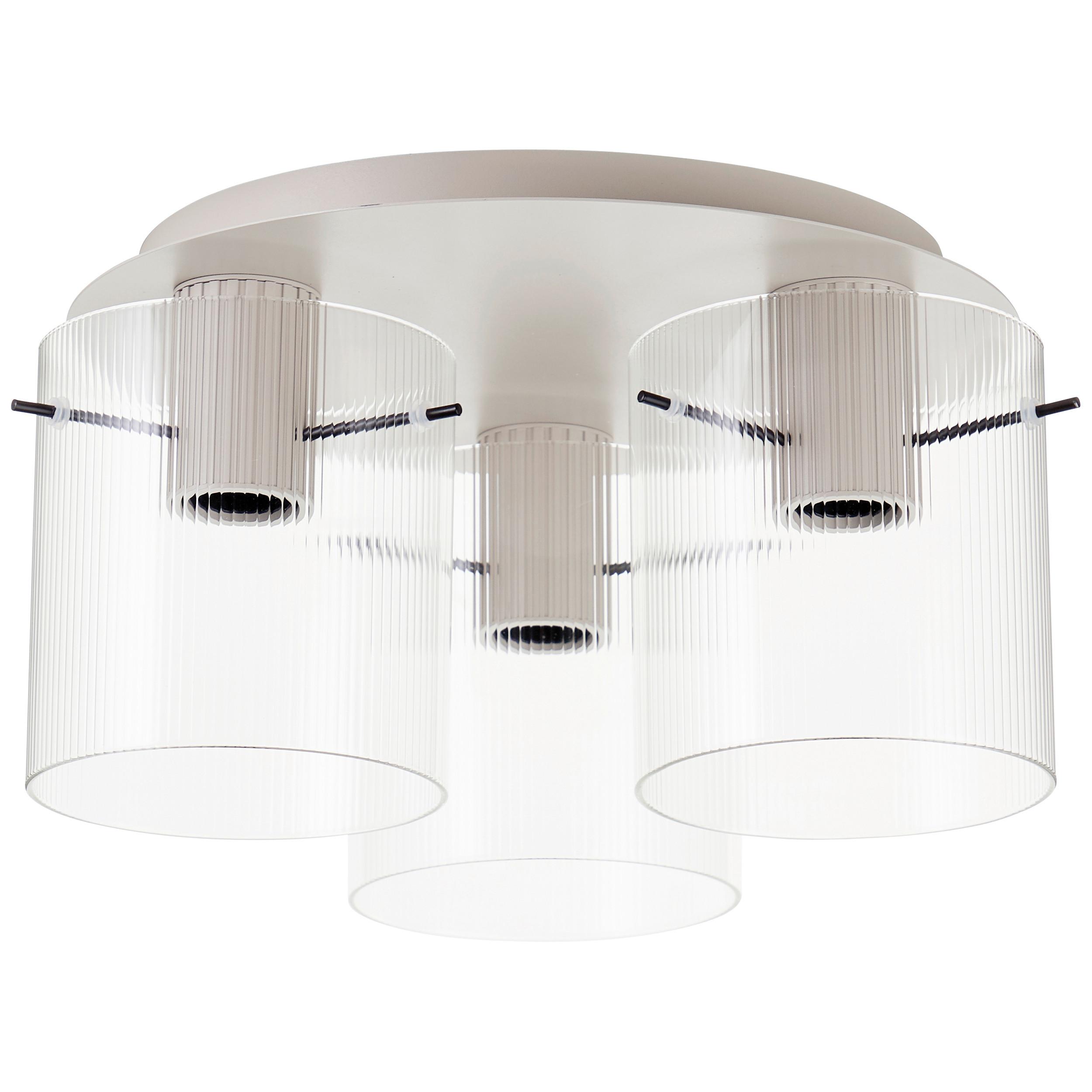 LAMPA SUFITOWA 70139A09 GÖTEBORG - beżowy/przezroczysty, Basics, metal/szkło (37/21cm) - Dieter Knoll