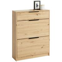 Omara Z Loputami Za Čevlje Bela, Barva Hrasta - barve hrasta, Moderno, leseni material (79/103/25cm) - Mömax