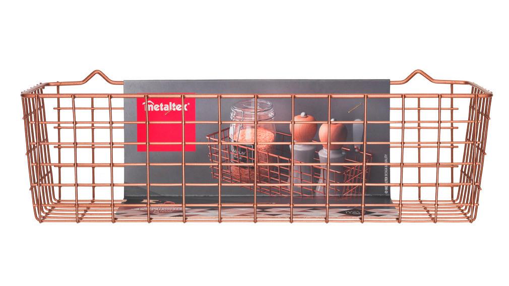 Fűszertartó Polc Mx361601 Koala Copper Kosár - rézvörös, fém (33/12/9cm) - Metaltex