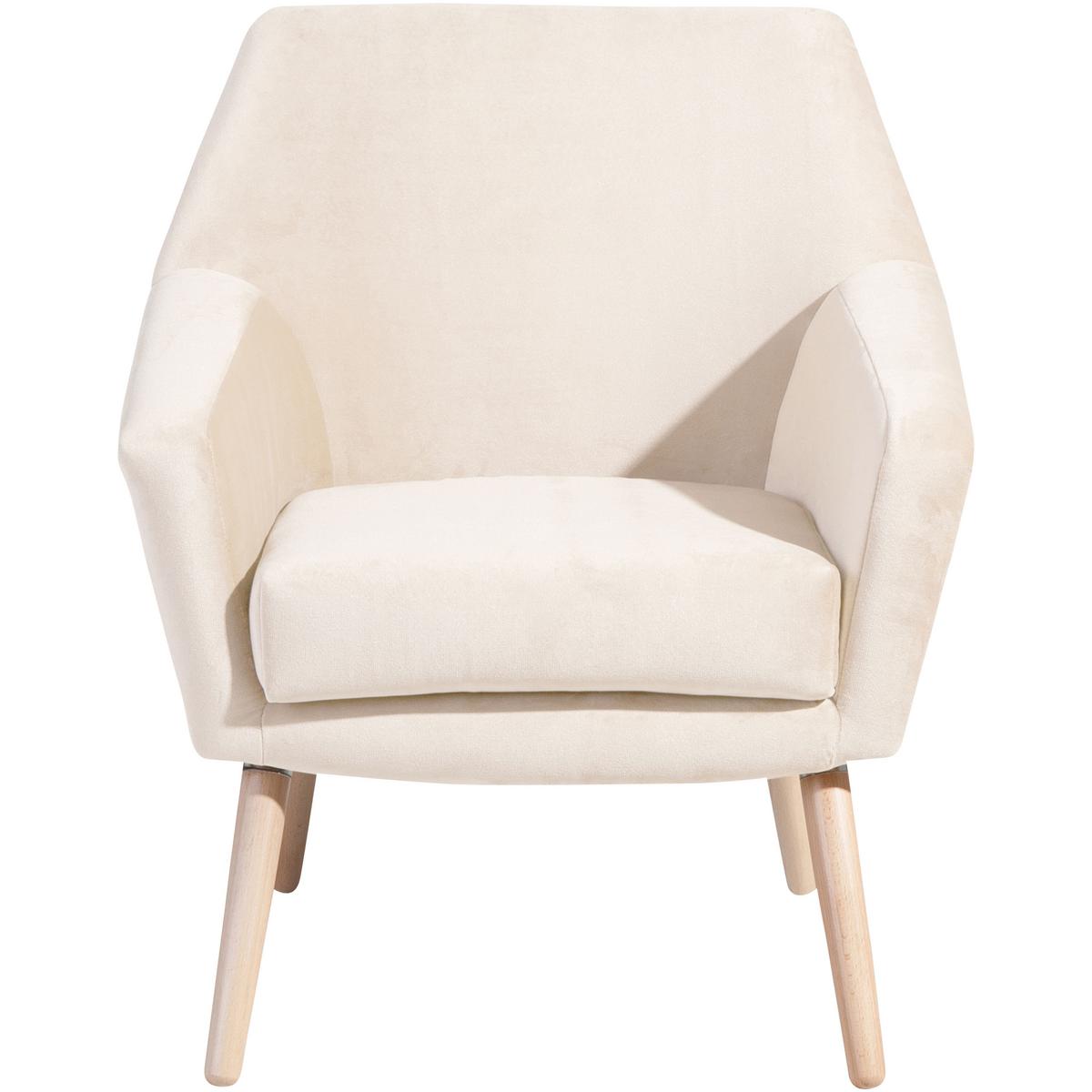 SESSEL ALEGRO - Buchefarben/Creme, Design, Holz/Textil (67/81/71cm) - Max Winzer