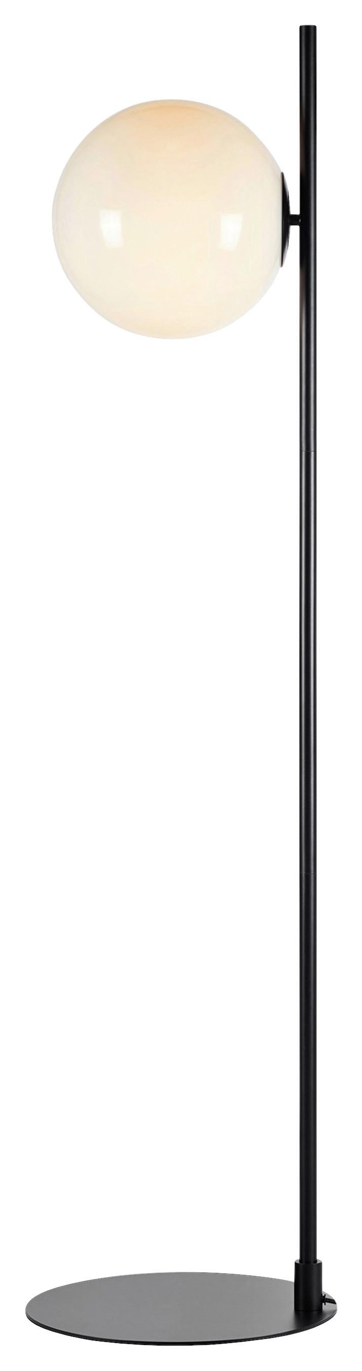 Stehleuchte Dione Floor max. 40 Watt - Schwarz/Weiß, Basics, Glas/Metall (33/33/134,5cm) - Markslöjd