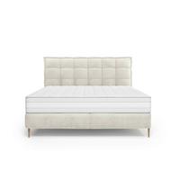 Boxspringbett Portofino - Eichefarben/Creme, Trend, Holz/Holzwerkstoff (160/200cm) - Premium Living
