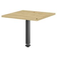 Schreibtischplatte Big Profi Office Schwarz/eiche Artisan - Schwarz/Eiche Artisan, Modern, Holzwerkstoff/Metall (80/68-88/80cm) - Mömax
