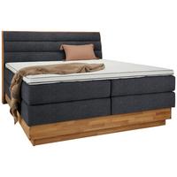 Boxspringbett Marissa in Anthrazit ca. 160x200cm - anthracite, Konventionell, matière synthétique/textile (160/200cm) - Premium Living