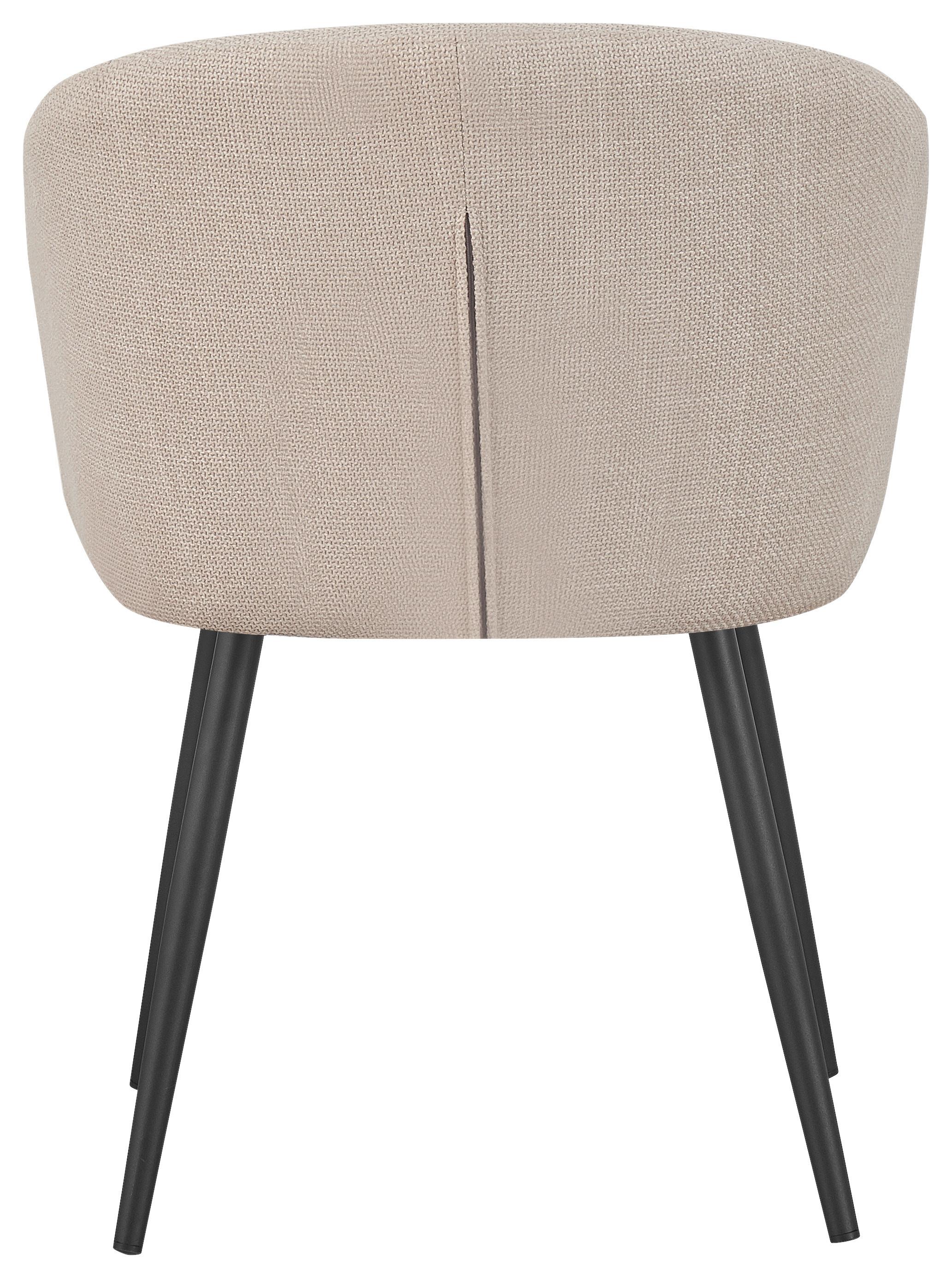 STOL NALA - beige/svart, Lifestyle, metall/textil (57/76/60cm) - Mömax
