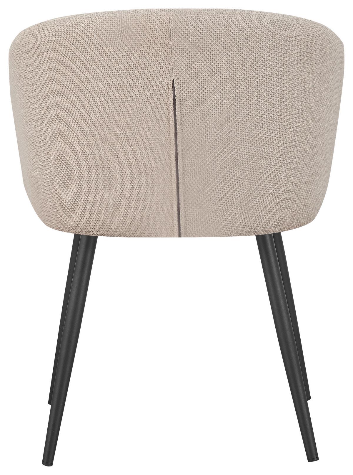 Stuhl Nala Beige - Beige/Schwarz, LIFESTYLE, Textil/Metall (57/76/60cm) - Mömax