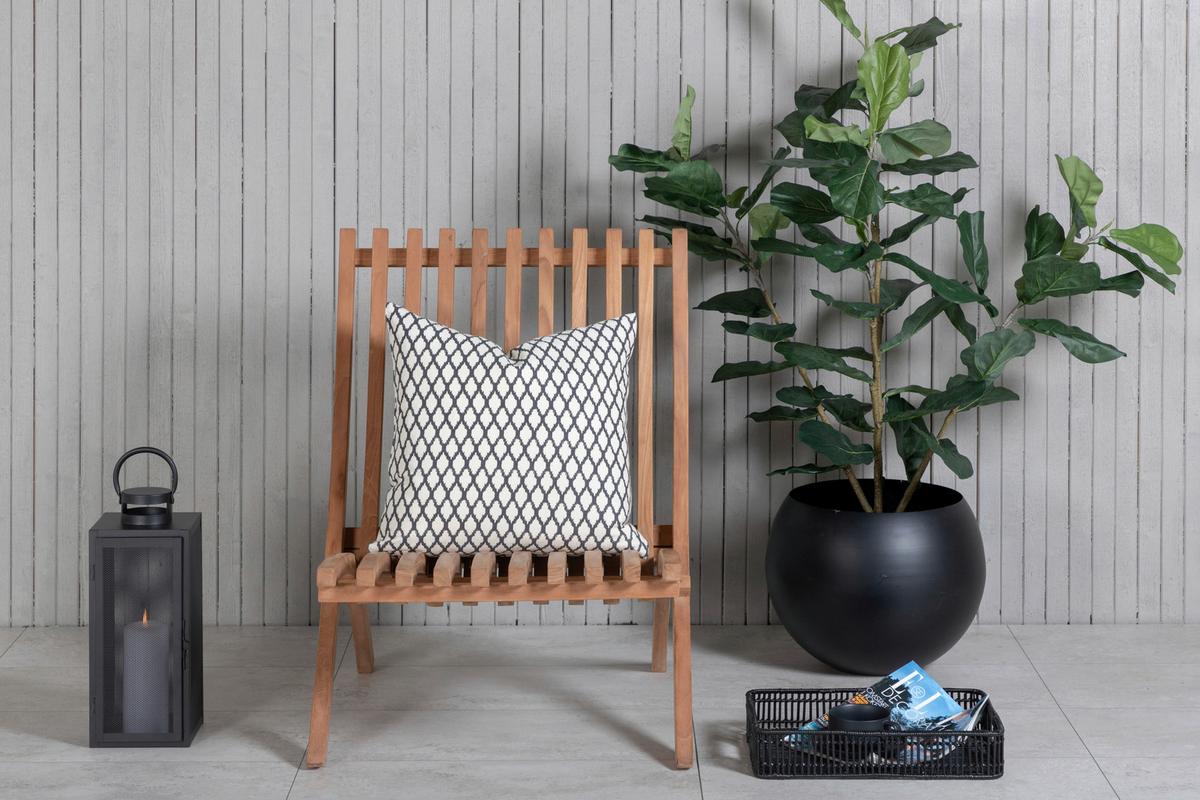 Loungesessel-2er Set Kenya ca. 73x58x63 cm Teakholz - Teakfarben, KONVENTIONELL, Holz (73/85/63cm) - Gardenson