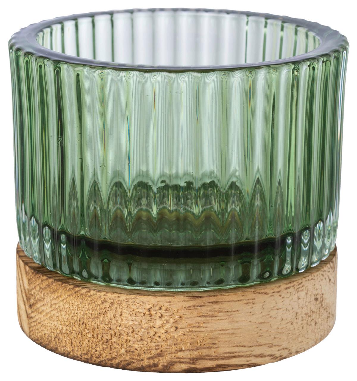 Mécsestartó Maja I - barna/szürke, Basics, Üveg (8,5/13cm) - Modern Living