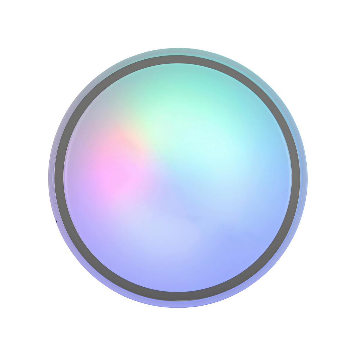 Stropna Led-svetilka Farbi - barve kroma/bela, Moderno, kovina/umetna masa (38/38/6cm) - Mömax