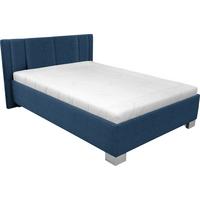 Tapecirani Krevet Stilo - bijela/tamno plava, drvo/tekstil (140/200cm)