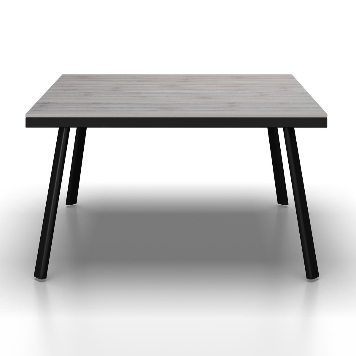 SALON DE JARDIN REPAS ELISA - Schwarz/Grau, Modern, Kunststoff/Textil (238/74/75cm) - Bessagi Garden
