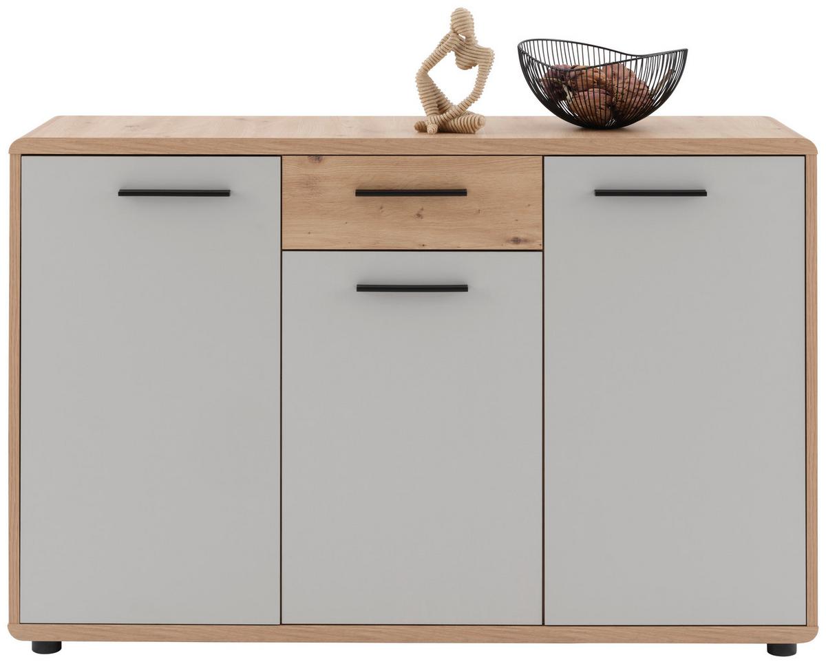 Comodă FONTANA PLUS - cașmir/stejar Artisan, Modern, material pe bază de lemn (132/87/40cm) - Modern Living