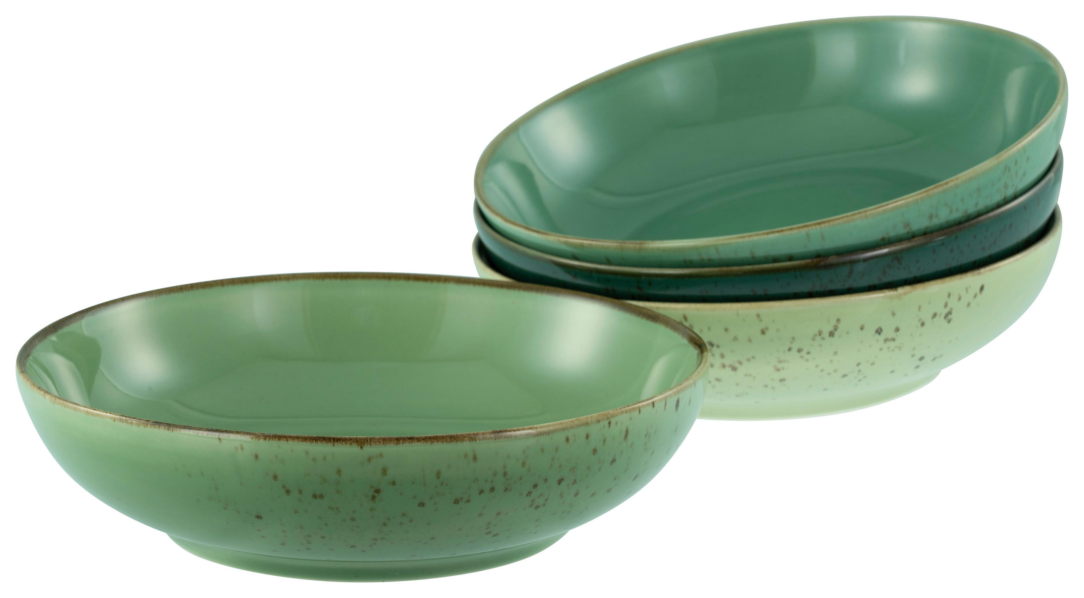 Set Posod Green Life, 4-Delni - zelena, Design, keramika (22,5cm) - Creatable