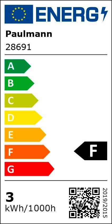 LED-Leuchtmittel 28691 max. 2,6 Watt - Klar, Basics, Glas (4,5/7,2cm) - Paulmann