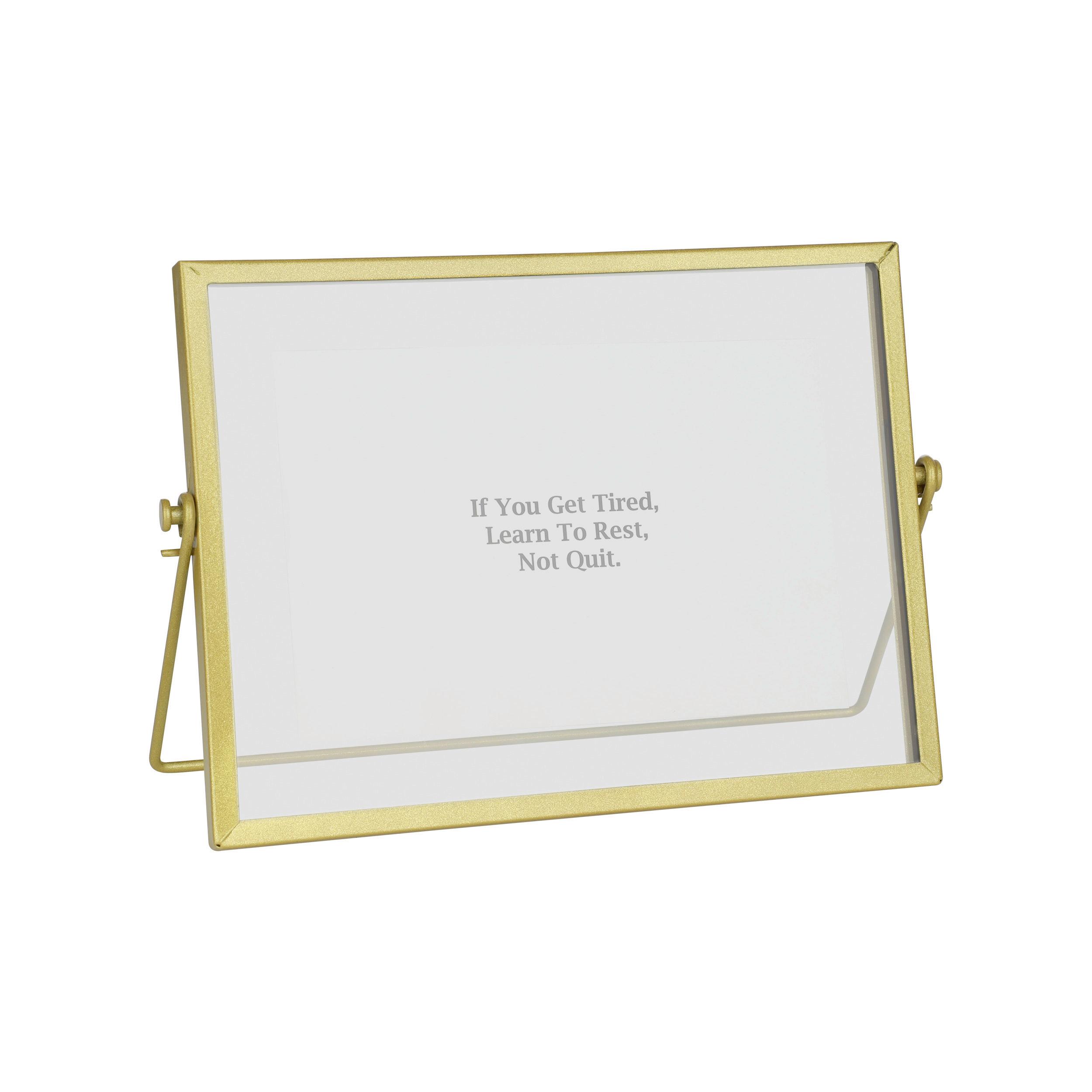 Rahmen Renabie Goldfarben ca. 20,5x15,3cm - Goldfarben, Trend, Glas/Metall (20,5/1,2/15,3cm) - Eglo