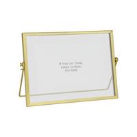 Rahmen Renabie Goldfarben ca. 20,5x15,3cm - Goldfarben, Trend, Glas/Metall (20,5/1,2/15,3cm) - Eglo